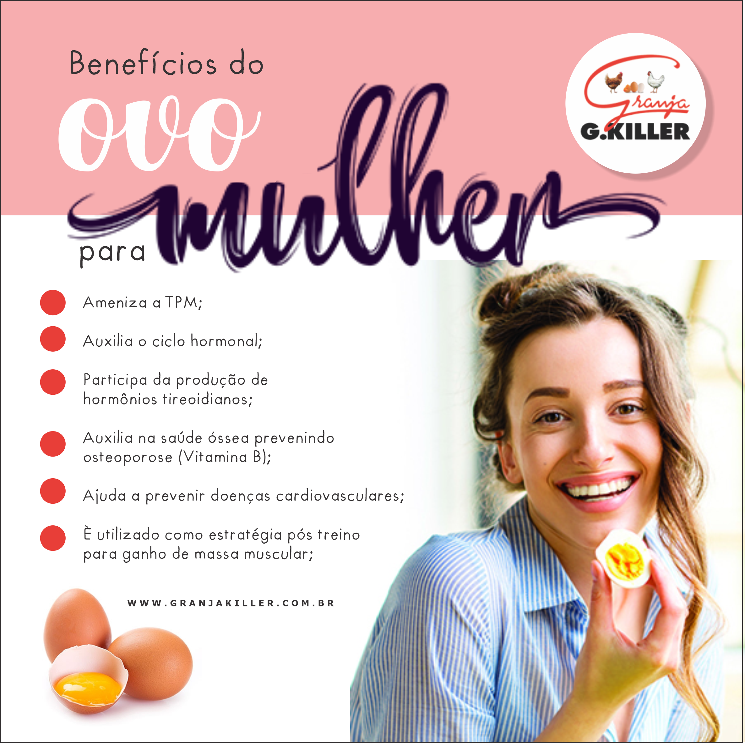 Benefícios do Ovo para Mulher