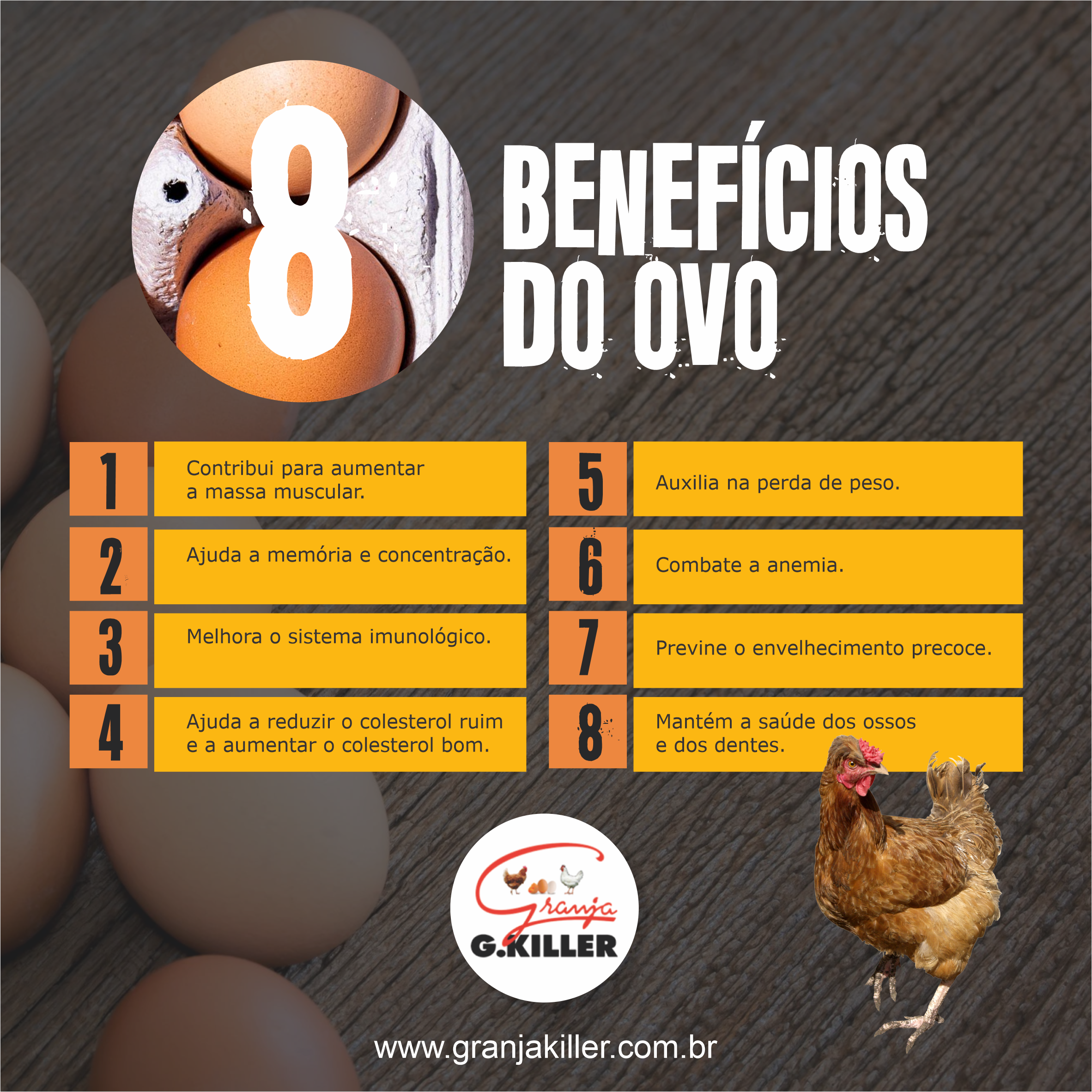 8 Benefícios do Ovo